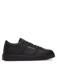 Emporio Armani Sneakersy X4X570 XN840 K001 Czarny. Czarne buty sportowe casual Emporio Armani, bez wzorów, ze skóry, bez zapięcia. Za 709.99 zł.