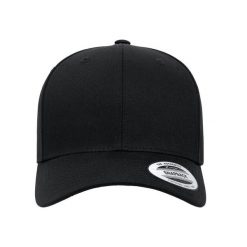 Klasyczna Bawełniana Czapka Snapback W Stylu Retro. Szare czapki z daszkiem FLEXFIT, bez wzorów, z bawełny. Za 80.99 zł.