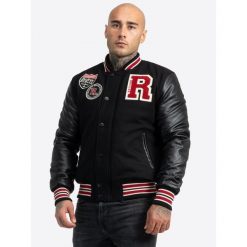 Kurtka puchowa Benlee Francis. Czarne kurtki Benlee, uniwersalny, bez wzorów, z puchu, bez kaptura. Za 533.50 zł.