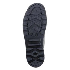 Męskie Buty Do Kostki Pampa Hi Z Woskowanego Płótna Z Metalowymi Detalami. Szare buty turystyczne Palladium, bez wzorów, z gumy, bez zapięcia, trekkingowe. Za 531.99 zł.