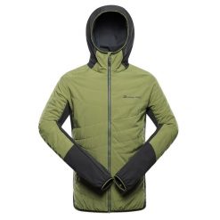 Bluza męska hybrydowa Alpine Pro Morgen. Zielone bluzy z kapturem Alpine Pro, l, bez wzorów, z materiału, z kapturem. Za 319.00 zł.