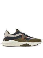 Guess Sneakersy FMJVALELL12 Zielony. Zielone buty sportowe casual Guess, z aplikacjami, ze skóry, bez zapięcia. Za 699.99 zł.