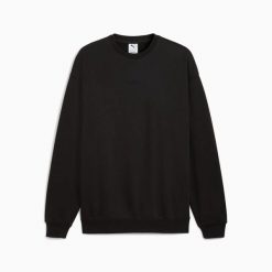 Bluza męska Puma ELEVATED ESS CREW RELAXED FL 68863501. Czarne bluzy z kapturem Puma, m, bez wzorów, z kapturem. Za 178.56 zł.