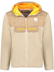 Geographical Norway Kurtka polarowa "Teclass" w kolorze beżowym rozmiar: 3XL. Brązowe kurtki Geographical Norway, xl, bez wzorów, z polaru, bez kaptura. Za 156.98 zł.