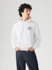 Levi´s Bluza w kolorze białym rozmiar: XS. Białe bluzy s, bez wzorów, z bawełny, z kapturem. Za 114.17 zł.