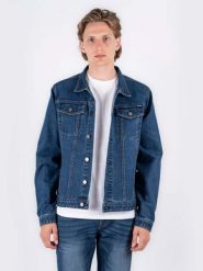 Męska Kurtka Jeansowa Marcus Cale 2216 Shorts Blue ink. 10-200013. Niebieskie kurtki MARCUS, m, bez wzorów, z jeansu, bez kaptura. Za 149.99 zł.