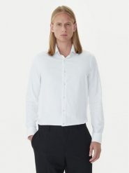 Calvin Klein Koszula LV019EU025 Biały Slim Fit. Białe koszule CALVIN KLEIN, m, bez wzorów, z syntetyku, bez kołnierzyka, bez ramiączek. Za 349.99 zł.