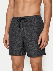 KARL LAGERFELD Szorty kąpielowe B3M46003 Czarny Regular Fit. Czarne kąpielówki KARL LAGERFELD, m, bez wzorów, z syntetyku. Za 339.99 zł.