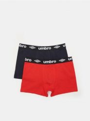 Bokserki Umbro 2 pack - czerwony. Czerwone bokserki Sinsay, l, bez wzorów, z bawełny. Za 39.99 zł.