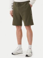 Tommy Hilfiger Szorty sportowe UM0UM03452 Zielony Regular Fit. Zielone krótkie spodenki sportowe Tommy Hilfiger, m, bez wzorów, z bawełny. Za 209.99 zł.