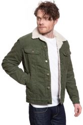 KURTKA ZIMOWA LEE SHERPA JACKET OLIVE GREEN L87AQM25 112122860. Zielone kurtki Lee, na zimę, l, bez wzorów, z bawełny, bez kaptura. Za 369.99 zł.