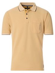 CASAMODA Koszulka polo w kolorze żółtym rozmiar: M. Żółte koszulki polo CASAMODA, m, bez wzorów, bez kołnierzyka, bez ramiączek. Za 114.98 zł.