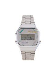 Casio Zegarek A168WEPC-7AER Srebrny. Szare, cyfrowe zegarki Casio, srebrne. Za 379.99 zł.