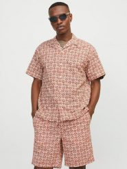 Jack & Jones Koszula "Luke" w kolorze czerwono-białym rozmiar: S. Czerwone koszule Jack & Jones, s, bez wzorów, z bawełny, bez kołnierzyka, bez ramiączek. Za 57.20 zł.