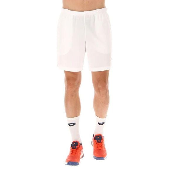 Spodenki tenisowe męskie Lotto Squadra III short 7. Białe krótkie spodenki sportowe Lotto, m, bez wzorów, z materiału. Za 145.00 zł.