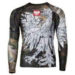 Koszulka sportowa męska Rashguard do MMA EXTREME HOBBY POLAND CAMO. Brązowe bielizna termoaktywna EXTREME HOBBY, m, bez wzorów, z bawełny, bez ramiączek, do biegania. Za 209.00 zł.
