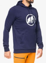 Bluza męska Mammut ML Hoody Classic. Niebieskie bluzy z kapturem Mammut, m, bez wzorów, z bawełny, z kapturem. Za 408.30 zł.
