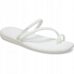 Klapki Dla Dorosłych Crocs Miami Toe Loop. Białe klapki Crocs, z materiału. Za 199.99 zł.
