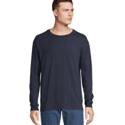 Koszulka Z Długim Rękawem Unisex Pioneer Dla Dorosłych. Niebieskie bluzki z długim rękawem SOL'S, s, bez wzorów, bez kołnierzyka, bez ramiączek. Za 64.99 zł.
