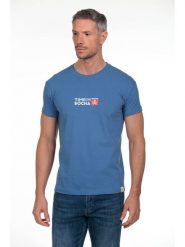 The Time of Bocha Koszulka w kolorze niebieskim rozmiar: L. Niebieskie bezrękawniki The Time of Bocha, l, bez wzorów, z bawełny, bez kołnierzyka, bez ramiączek. Za 56.99 zł.