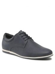 Lanetti Półbuty MYL8436-8 Granatowy. Niebieskie eleganckie półbuty Lanetti, bez wzorów, z materiału, bez obcasa, bez zapięcia. Za 139.99 zł.