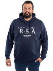 Roadsign Bluza w kolorze granatowym rozmiar: 5XL. Niebieskie bluzy Roadsign, xl, bez wzorów, z bawełny, z kapturem. Za 82.99 zł.