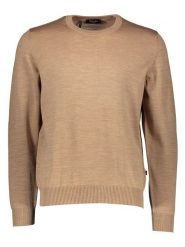 Maerz Muenchen Wełniany sweter w kolorze jasnobrązowym rozmiar: 58. Brązowe swetry nierozpinane Maerz Muenchen, bez wzorów, z wełny, bez kołnierzyka, bez ramiączek. Za 239.99 zł.