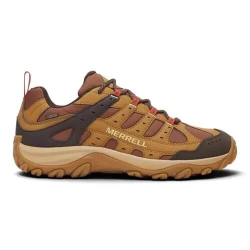 Buty trekkingowe męskie Merrell Accentor 4 Sport GTX. Brązowe buty turystyczne Merrell, bez wzorów, z materiału, bez zapięcia, trekkingowe. Za 809.99 zł.