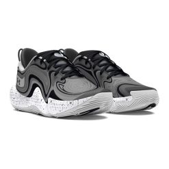 Buty koszykarskie Under Armour Spawn 6. Szare buty do koszykówki Under Armour, bez zapięcia, do koszykówki. Za 319.99 zł.