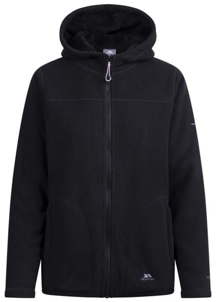 Kurtka polarowa 2058 z kapturem, bonded fleece i pełnym zamkiem. Czarne kurtki 2117 OF SWEDEN, m, bez wzorów, z futra, z kapturem. Za 298.99 zł.