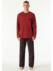 Schiesser Piżama w kolorze czerwonym rozmiar: 52. Czerwone piżamy Schiesser, bez wzorów, z bawełny, bez ramiączek. Za 152.99 zł.