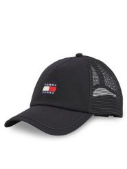 Tommy Jeans Czapka z daszkiem Tjm Heritage Trucker Cap AM0AM13287 Czarny. Czarne czapki z daszkiem Tommy Jeans, bez wzorów, z bawełny. Za 119.99 zł.