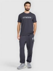 4F Spodnie dresowe joggery męskie - szare XS. Szare joggery i bojówki 4F, m, bez wzorów, z dresówki, klasyczne. Za 199.99 zł.