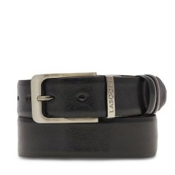 Pasek Męski Lasocki. Czarne paski Lasocki, bez wzorów. Za 129.99 zł.