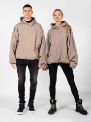 Yeezy Gap Engineered By Balenciaga Bluza "Hoodie" | 719608 TMVQ1 | Mężczyzna | Beżowy. Brązowe bluzy Yeezy Gap Engineered by Balenciaga, m, bez wzorów, z bawełny, z kapturem. W wyprzedaży za 799.00 zł.