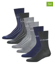DKNY Skarpety (6 par) w kolorze antracytowo-szaro-granatowym rozmiar: 40-45. Czarne skarpety DKNY, bez wzorów. Za 52.55 zł.