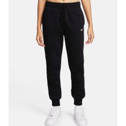 Spodnie sportowe damskie Nike Nsw Phnx Flc. Czarne trapery Nike, z dresówki, bez zapięcia. Za 427.00 zł.
