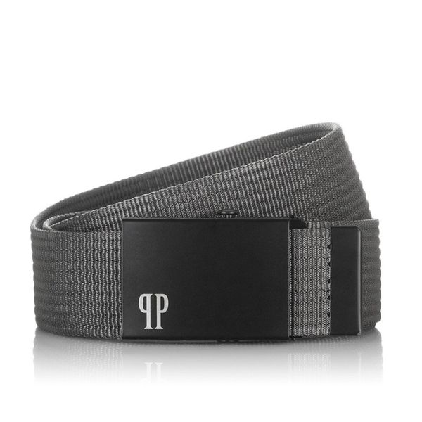 Pasek parciany PAOLO PERUZZI PW-21-95 c. szary. Szare paski Paolo Peruzzi, bez wzorów, z materiału. Za 34.00 zł.