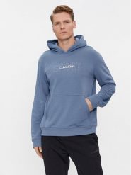 Calvin Klein Performance Bluza Graphic 00GMS4W339 Niebieski Regular Fit. Niebieskie bluzy Calvin Klein Performance, m, bez wzorów, z syntetyku, bez kaptura. Za 239.99 zł.