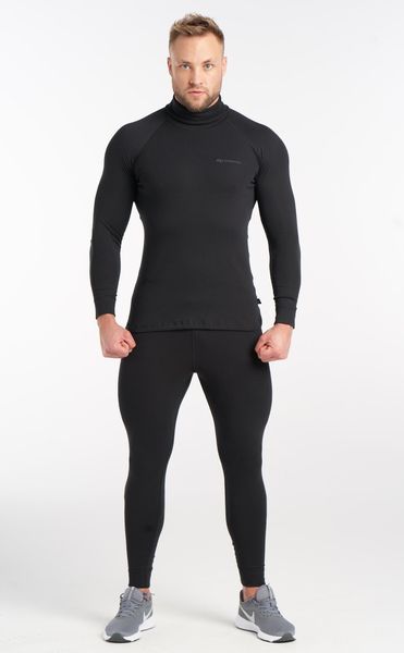 Bielizna termoaktywna z wysokim golfem Rough Radical Hank. Czarna bielizna termoaktywna ROUGH RADICAL, na jesień, m, bez wzorów, z bawełny, bez ramiączek, na fitness i siłownię. Za 189.90 zł.