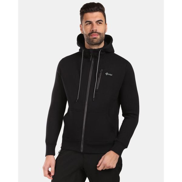 Męska bawełniana bluza z kapturem Kilpi DANILO-M. Czarne bluzy z kapturem Kilpi, m, bez wzorów, z bawełny, z kapturem. Za 318.77 zł.