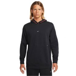 Bluza dresowa sportowa męska Nike FC Fleece Hoodie. Czarne bluzy bez kaptura Nike, m, bez wzorów, z bawełny, bez kaptura. Za 219.99 zł.
