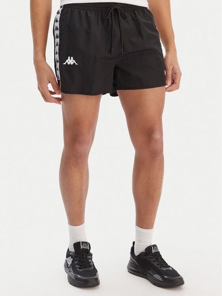 Kappa Szorty kąpielowe Banda Cali 304S6G0 Czarny Regular Fit. Czarne kąpielówki Kappa, m, bez wzorów, z syntetyku. Za 79.99 zł.