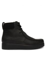 Calvin Klein Trzewiki Hybrid City Lug Mid Boot F Lth HM0HM02260 Czarny. Czarne botki sznurowane CALVIN KLEIN, bez wzorów, ze skóry, bez obcasa, bez zapięcia. Za 699.99 zł.