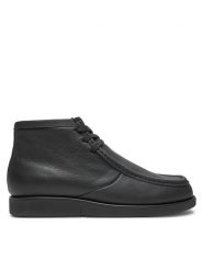 Calvin Klein Trzewiki HM0HM01583 Czarny. Czarne botki sznurowane CALVIN KLEIN, bez wzorów, ze skóry, bez obcasa, bez zapięcia. Za 799.99 zł.