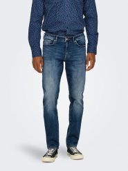 ONLY & SONS Dżinsy - Slim fit - w kolorze niebieskim rozmiar: W30/L32. Niebieskie jeansy Only & Sons, l. Za 92.86 zł.