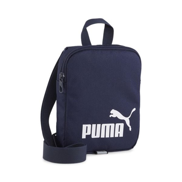 Torebka sportowa Puma Phase Portable. Niebieskie torby na ramię Puma, bez wzorów, z materiału, na ramię, małe, bez dodatków. Za 65.00 zł.