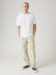 Levi's Spodnie w kolorze beżowym rozmiar: M. Brązowe spodnie materiałowe Levi's®, m, bez wzorów, z materiału. Za 174.43 zł.