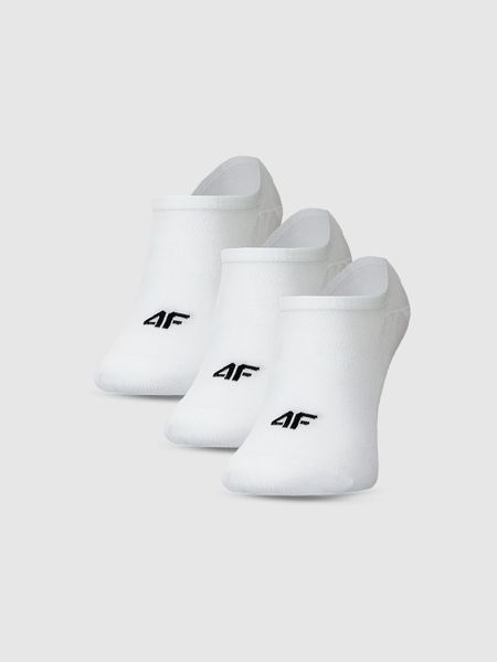 4F Skarpetki casual stopki (3-pack) męskie - białe 43-46. Białe skarpety 4F, bez wzorów, z bawełny. Za 44.99 zł.
