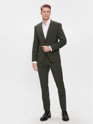 Boss Garnitur H-Huge-2Pcs-224 50509485 Zielony Slim Fit. Zielone garnitury Boss, m, bez wzorów, z wełny. Za 2,279.00 zł.